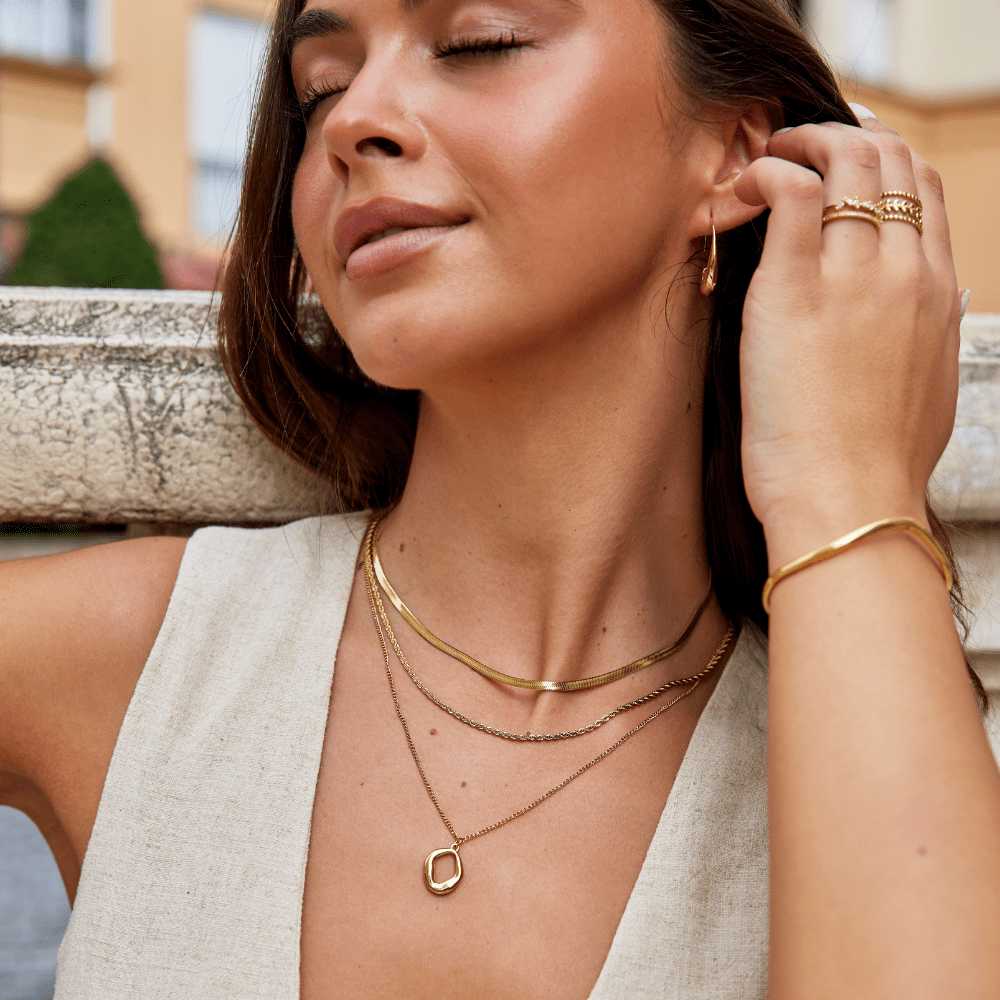 Collana Geometrica Zola Oro